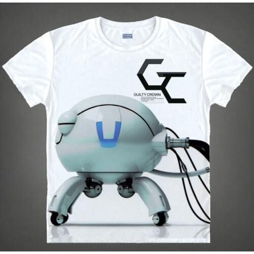 Guilty Crown T-Shirt Shu Ouma Shirt Man t-shirts Anime Products women summer t-shirts Anime Figures cartoon cosplay costume a