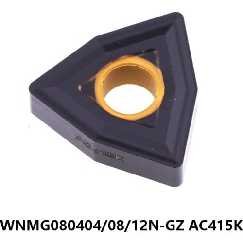 100% Original WNMG 080404 0804 Lathe Cutter WNMG080404 WNMG080408 WNMG080412 WNMG080408N-GZ AC415K Turning Tools Carbide Inserts