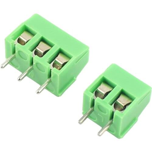 1000pcs 3.5mm 3.96mm Pitch 2P 3P 2 3 Pin Way Straight DIP PCB Screw Terminal Block Cable Connector