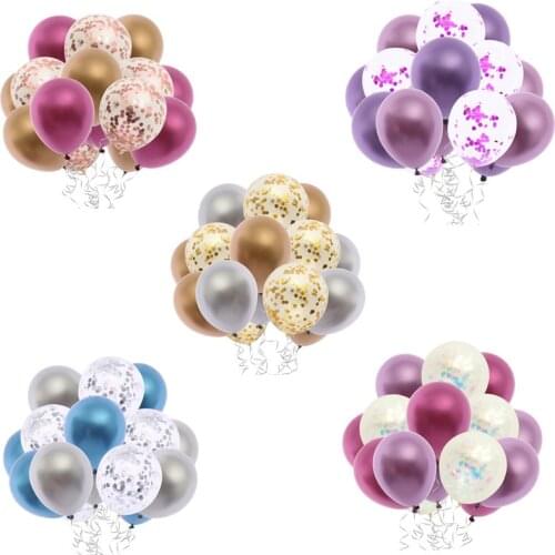 15pcs12 Inch Birthday Wedding Party Metal Balloon Set Birthday Party Decorations Kids Birthday Party Decorations Adult