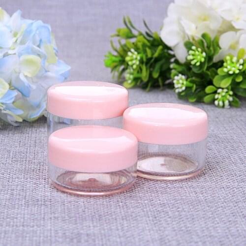 30pcs/lot 10g 15g 20g Portable Refillable Bottles Plastic Empty Round Nail Art Makeup Jar Pot Cream/Lotion/Cosmetic Container
