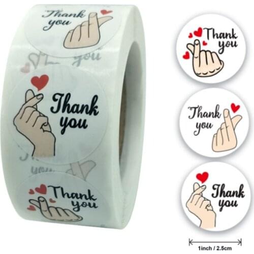 500piece 1inch sealing sticker heart thank your got great taste love wedding decoration label packaging box DIY 25mm