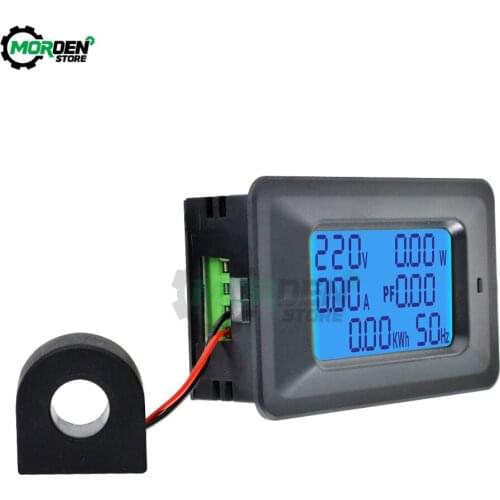 AC 22KW 110 220V Digital Voltmeter Ammeter 20/100A Current Voltage Meter Power Energy Amps Volt WattmeterTester Detector
