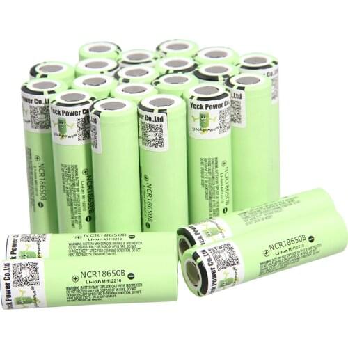 YECKPOWO 18650 battery NCR18650B li-ion batteries lithium akkumulator 3400mah 3.7V Russia warehouse fast delivery 18650 charger