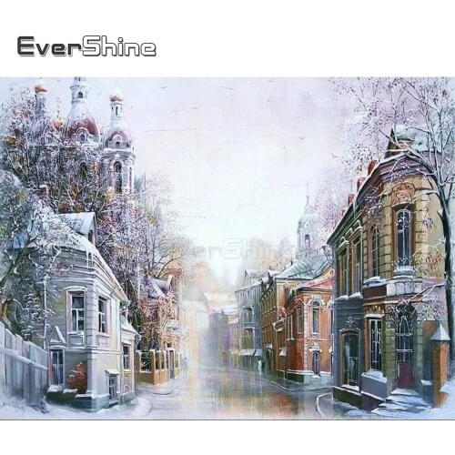 EverShine 5D DIY Full square Diamond Painting Scenery Picture rhinestone Diamond Embroidery Full Display Cross stitch Home Decor