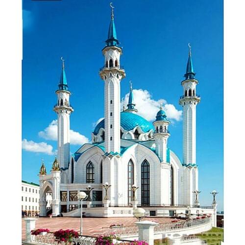 Full square / round 5D DIY Diamond Painting "Religious mosque" pictures Mosaic Diamond Embroidery Sale Decoration Painting GH526