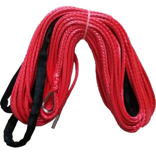 Free shipping 8mm x 30m uhmwpe rope synthetic winch line for offroad kevlar plasma winch rope