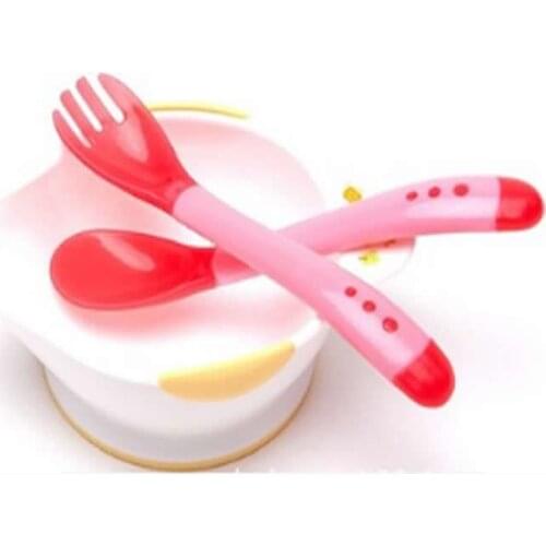 Baby Silicon Spoon Baby Safety Temperature Sensing Kids Children Flatware Feeding Spoons Baby Temperature Spoon Medicine