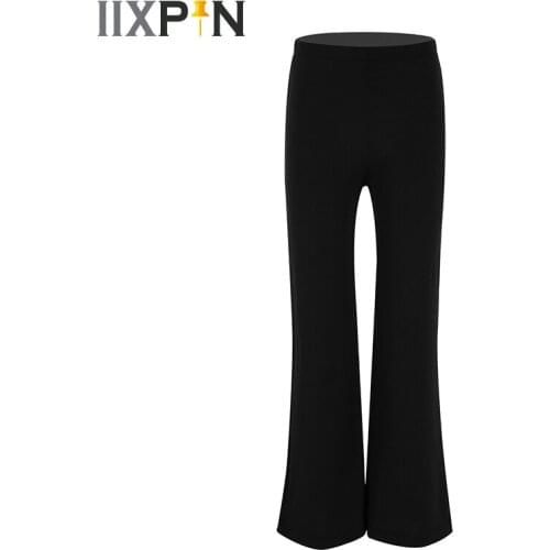 Kids Boys Jazz Pants ballroom Jazz Basic Classic Stretchy Boot Cut Pants Trousers Dancewear for Jazz Dance Stage Performance