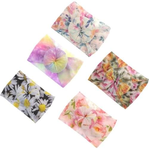 Children Fashion Print Headbands Toddler Bohemia Style Newborn Infant pellet Hairbands Bandeau