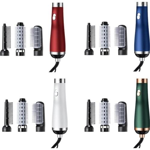 Hair Dryer Machine 3 in 1 Multifunction Hair Styling Tools Hairdryer Hair Curler Straightener Dryer Comb Brush EU Plug