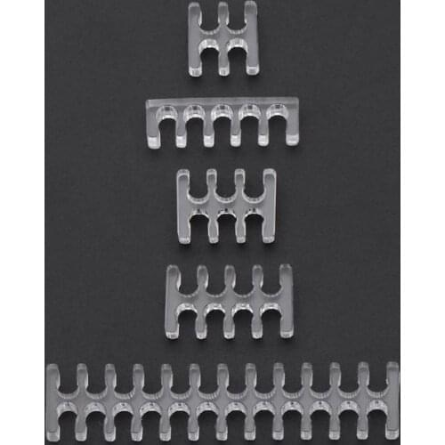 1pc Transparent Acrylic Cable Comb Clear Dresser For 2 mm Cables 4/5/6/8/24 Pin PC Sleeving Cables