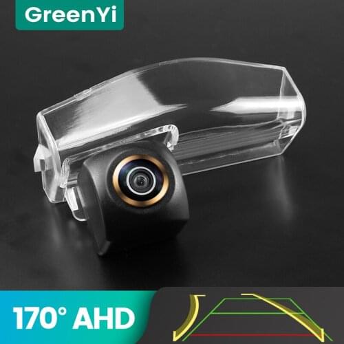 GreenYi 170° AHD 720P Trajectory Car Rear View Camera For Mazda 2 Mazda 3 Mazda3 Sport 2004-2013 Reverse 4 pin Vehicle Parking