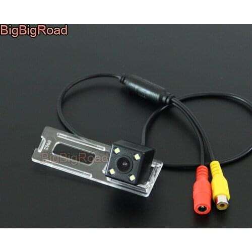 BigBigRoad For Brilliance V5 Car Rear View Reverse Backup Camera HD CCD Night Vision parking camera in License Plate Light Hole