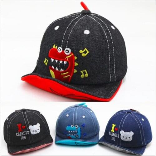 Lovely Cartoon Baby Cap Boys Girls Soft Cotton Visor Hat Kids Baseball Cap Infants Summer Hat