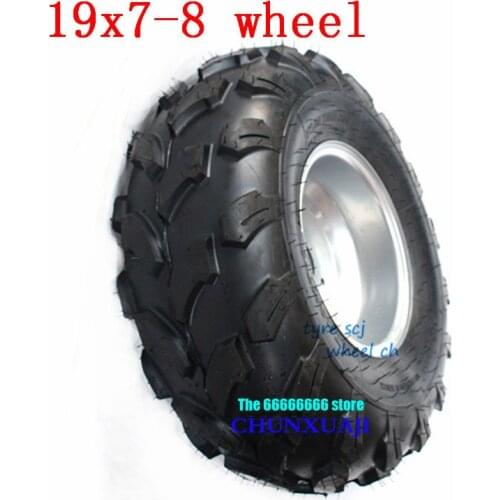 ATV wheels 19/7-8 19X7.00-8 19X700-8 19X7-8 4PLY ATV QUAD TIRE WHEEL TUBELESS Tyres hub 8 inches wheel rim and tyre