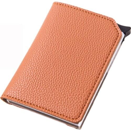 Bycobecy Bank Card Wallets Men Credit Card Holders Business ID Card Case Fashion Automatic RFID Card Holder Aluminium