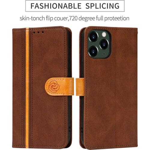 Business Flip Stand Magnetic Credit Card Pocket Leather Phone Cases For iPhone 12 Pro Max Mini 11 XS XR 8 7 Plus SE Cover Fundas