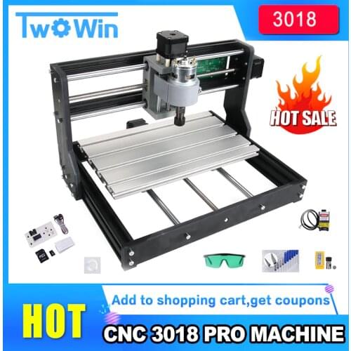 CNC 3018 Pro Laser Engraver Wood Router GRBL Control ER11 DIY Mini Engraving Machine for Wood PCB PVC with Offline Moudle
