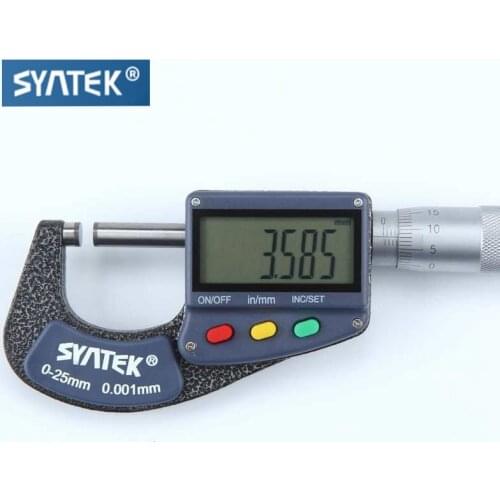 0.001mm Large LCD Display Micrometer 0-25mm Electronic Digital Outside Micrometers Inch Micrometro Thickness Gauge Meter Tools