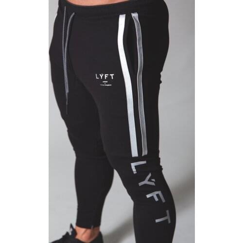 Mens Gym Fitness Workout Training Cotton Trackpants Joggers Sweatpants Leggings Casual Pants Autumn New Male Clothing