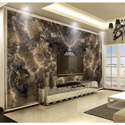 Bacaz Art black Abstract marble texture diamond mural 3d wallpaper for living room sofa background bed room wallpapers deco