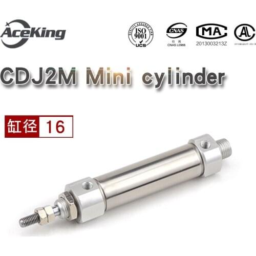 Stainless steel small cylinder CDJ2M16-5/10/15/20/25/30/35/40/45/50/60/75/100/125/150/175/200-B mini cylinder CDJ2M16-10