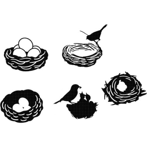 2021 New Birds Nest Metal Cutting Dies Stencils for DIY Scrapbooking photo album Embossing DIY Leat Layering Dies