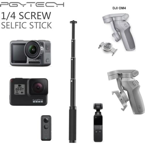 PGYTECH DJI OSMO Mobile 3 4 OSMO Action Pocket/Insta360 One X Extension Selfie Stick Pole Rod Grip Tripod Zhiyun Gopro Access