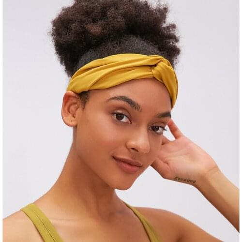 TWIST Leisure Workout Yoga Hair Bands Women Four-way Stretchy Plain Fitness Gym Headbands Sweatband Soft Sport Hair Accessories