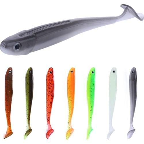 6pcs/pack Jig Swim Shad Fishing Tackle 10.5cm 4.7g Artificial Bait Vivid Worm Soft Lures Silicone Pesca Fishing Wobblers