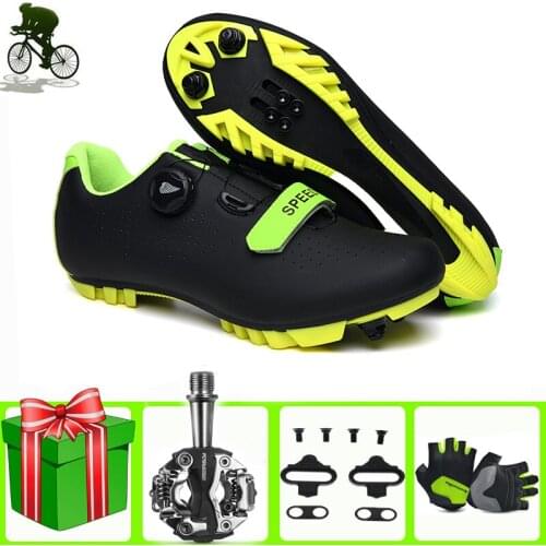 Profession Cycling Shoes Men Bicycle Mountain Bike Sapatilha Ciclismo Mtb Black Women Cycle Sneakers Triathlon Racing Shoes