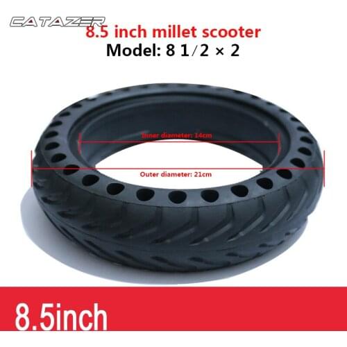Solid Hole Tires 8.5 Inch 8 1/2*2 for Xiaomi Mijia M365 Electric Scooter Non-Pneumatic Tyre Damping Rubber Tyres Wheels Durable