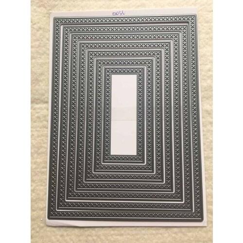 0034 Cross Stitch Die 5x7 inch Cutting Plate Metal Die Cuts for scrapbooking and card making Big Nesting Dies