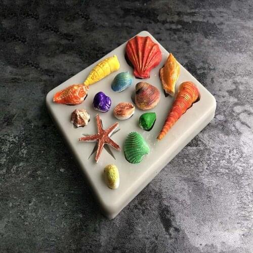 Shell series silicone mold DIY fondant cake mold chocolate fudge mold baking utensils