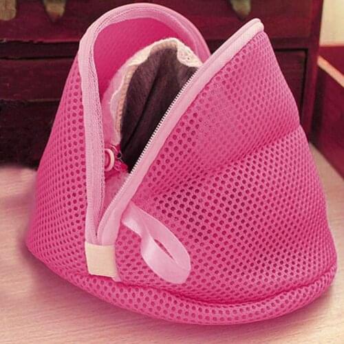 Modern Fashion Women Bra Laundry Bags Lingerie Washing Hosiery Saver Protect Mesh Small Wash Bag Zipper Laundry Storage Tools