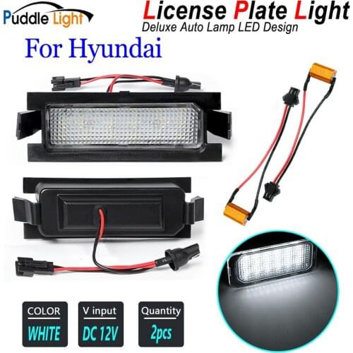 2Pcs Error Free 18 SMD Led Number License Plate Light For Hyundai I30 CW GD 5D Accent Elantra GT Kia Pro Ceed 2 Car Accessories