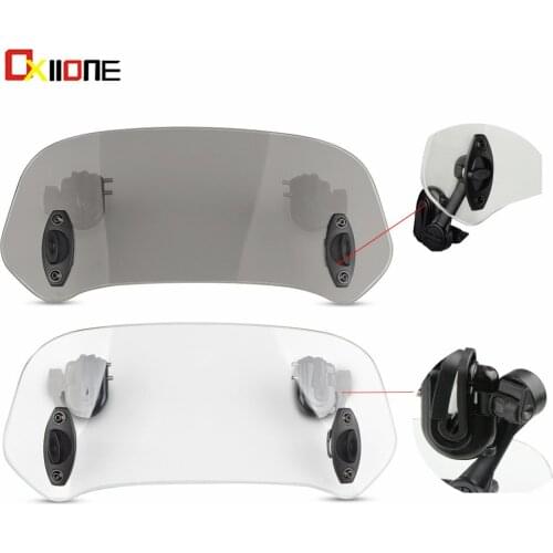 Motorcycle Windshield Windscreen Extension Wind Deflector For Yamaha Vino Classic Cygnus X 2011 Yamaha X-city 250 KAWASAKI J300
