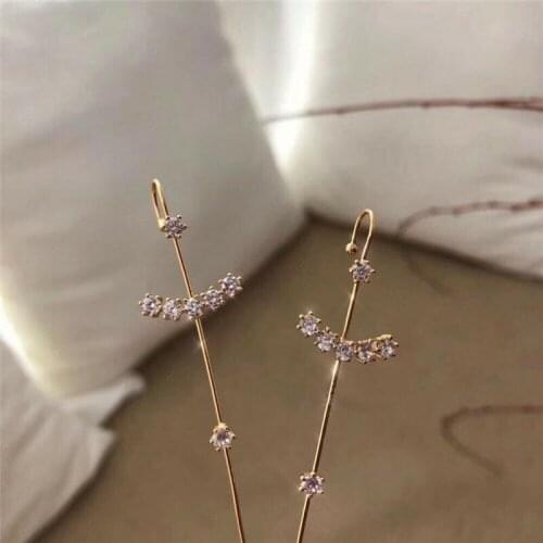 Fashion New Earrings White Yellow Color Stud for Women Plated one pc Elegant