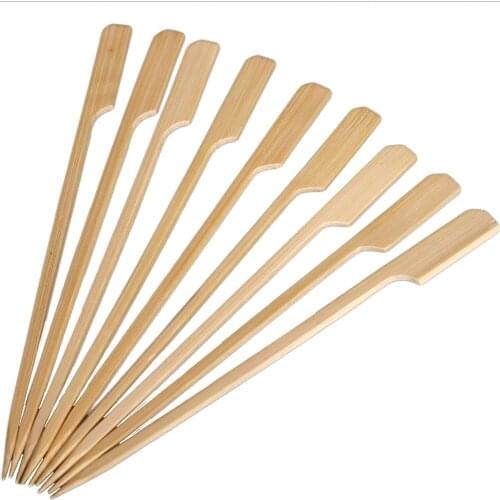 1/30PCS Sticks BBQ Skewers Bamboo Skewers Bamboo Sticks Vegetables and fruit Sticks Outdoor Barbecue Tools