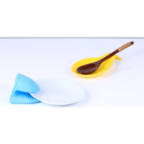 1pc Anti-scald Thicken Silicone Kitchen Organizer Insulated Heat Pot Clips Microwave Oven Gloves Hot Plate Clip