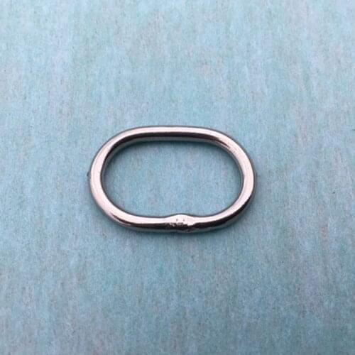 100PCS/Lot Oval Buckle Stainless Steel Elliptical Ring Utility Buckle Inner width 20mm W033