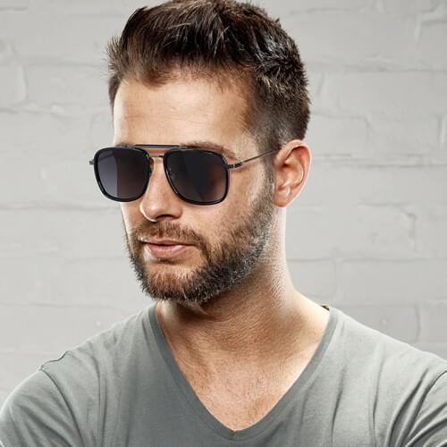 2020 Luxury Classic Vintage Square Pilot Style TR90 Polarized Sunglasses Unisex Brand Design Sun Glasses Oculos De Sol UV400