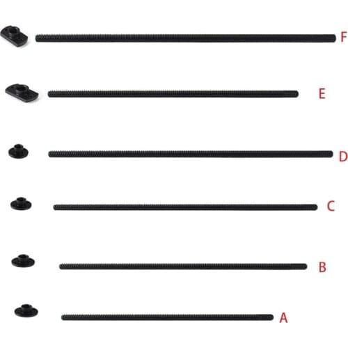 3D Printer Parts T8 PTFE Teflont Screw Lead 8mm with Pom Nut for Ender3 / 3 Pro V2 Ender5 Sidewinder X1 VORON