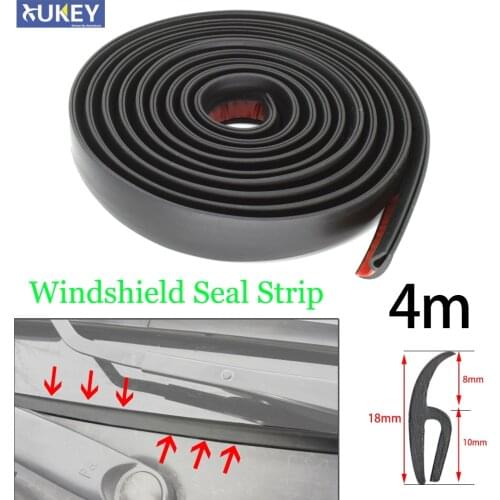 4m H Type Car Rubber Seal Strip Windshield Trim Dustproof For Honda Audi Benz Buick VW Skoda Mazda Ford Toyota BMW E46 E39 M5 X6