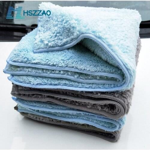 40x40cm Car Wash Waxed crystal Microfiber Towel Car Cleaning Drying Cloth Hemming Car Care Cloth Detailing Car Wash Towel