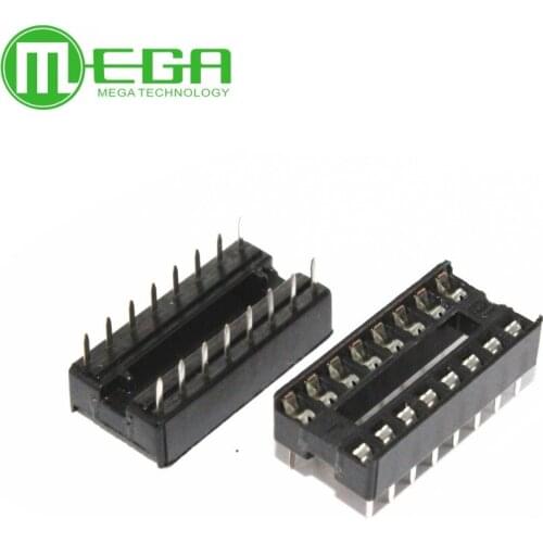 50pcs 16 Pin DIP SIP IC Sockets Adaptor Solder Type