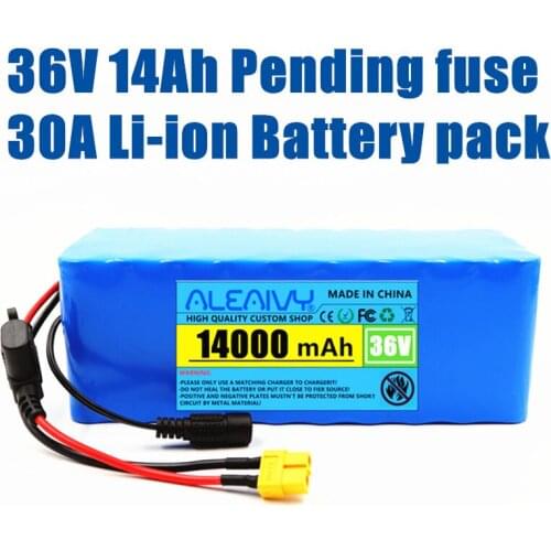 36V 10S4P 14000mAh 18650 14Ah with 30A Fuse 36v Lithium Battery Pack ebike electric scooter Motor Scooter m365 battery