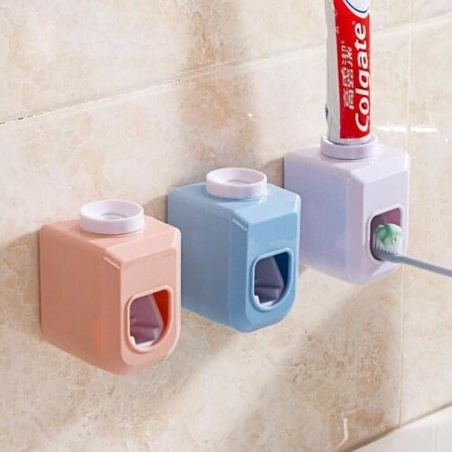 XUNZHE Automatic Toothpaste Dispenser Lazy Wall Suction Squeezing Toothpaste Dispenser Bathroom Accessories