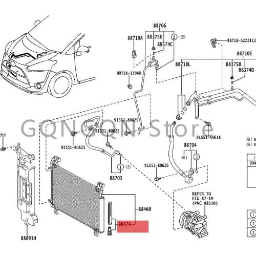 CAR cooler dryer 2008- 2020 Toy ot aYAR IS/H YBR ID (FRP) SIE NTA PRI US CAM RY cooler dryer